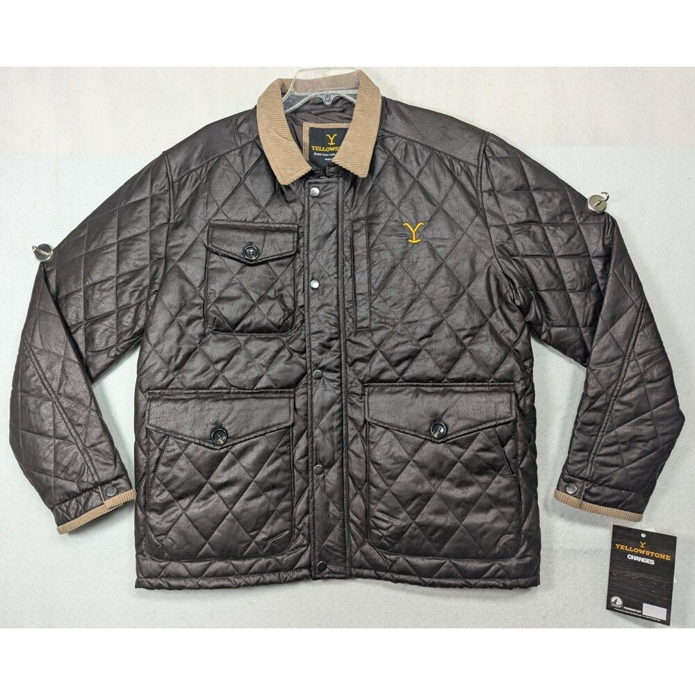 Yellowstone - Dutton Ranch - Button Up Puffer Jacket - Size XL